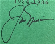Jack Nicklaus Signed 1934-1986 'Records Of The Masters Booklet JSA ALOA