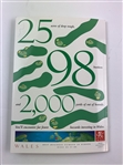1995 Walker Cup Program (Tiger's Only Appearance) w/4 Player Sigs JSA ALOA