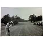 Original Vintage Black and White Photograph of Ben Hogan in Mid-Swing