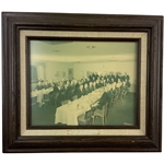 1970 Masters Tournament Amateur Dinner Framed  14 1/2x 12 1/2" Photograph Including Tom Watson