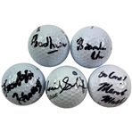 Maverick McNealy & 2016-17 Stanford Golf Team Signed Golf Balls JSA ALOA