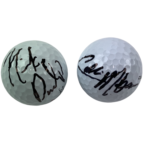 Colin Morikawa & Nick Dunlop Signed Golf Balls JSA ALOA