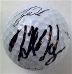 Jim Nantz & Hank Haney Signed Golf Balls JSA ALOA