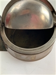 Vintage Painted Cast Metal and Copper-Plated Golfer Silent Butler Ashtray, Attributed to Dunlop