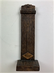Lux Clock Manufacturing Company Golf Theme Lithographed Tin Pendulum Clock and Stand