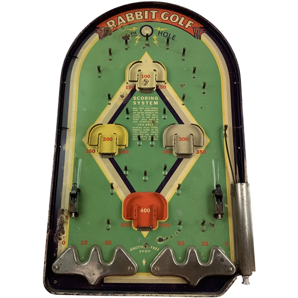 1932 Rabbit Golf Tabletop Bagatelle Game by Health Developing Apparatus Co. Inc.