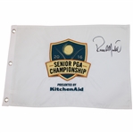 Rocco Mediate Signed 2016 Senior PGA Championship Embroidered Flag JSA ALOA