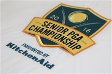 Rocco Mediate Signed 2016 Senior PGA Championship Embroidered Flag JSA ALOA