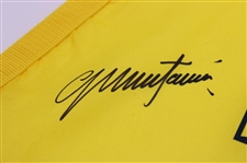 Colin Montgomerie Signed 2014 Senior PGA Championship Screen Flag JSA ALOA