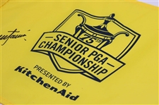 Colin Montgomerie Signed 2014 Senior PGA Championship Screen Flag JSA ALOA