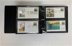 US Golf/Historical Philatelic Collection, FDCs, Sigs Include Nicklaus, Trevino, Olazabal & Many More 