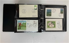 US Golf/Historical Philatelic Collection, FDCs, Sigs Include Nicklaus, Trevino, Olazabal & Many More 