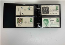 US Golf/Historical Philatelic Collection, FDCs, Sigs Include Nicklaus, Trevino, Olazabal & Many More 