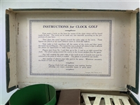 Vintage Gee Bee Products Clock Golf Lawn Putting Game, 1926