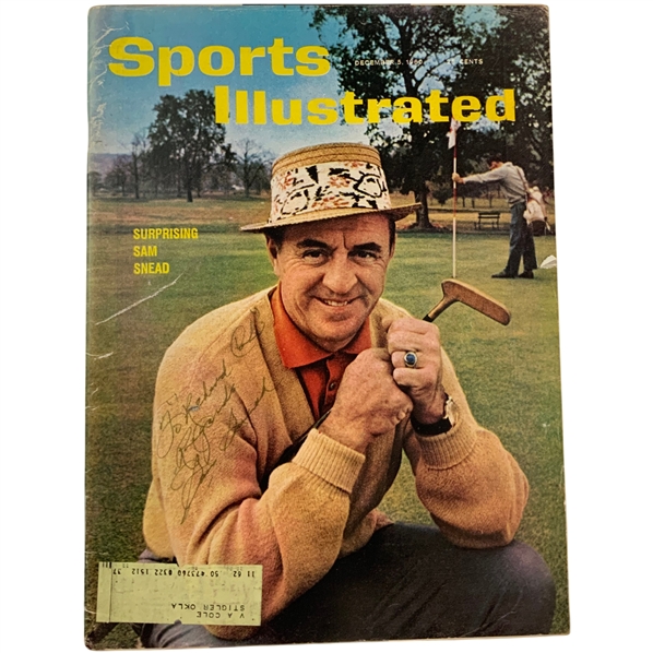 Sam Snead Signed December 5, 1960 Sports Illustrated Magazine JSA ALOA