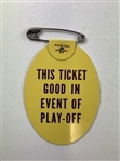 Jack Nicklaus Signed 1965 Masters Tournament SERIES Badge #24722 JSA ALOA