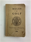Byron Nelson Signed 1975 USGA Encyclopedia of Golf Book & 1925 Rules Booklet JSA ALOA