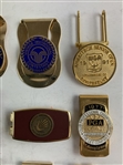 A Collection of Sixteen Vintage Golf Tournament Contestant Money Clips and Accessories, 1958-1991