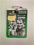 A Collection of Five Tournament Badges and Tickets Representing Each Of Tiger Woods Career Masters Wins