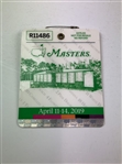 A Collection of Five Tournament Badges and Tickets Representing Each Of Tiger Woods Career Masters Wins