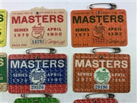 Collection of 14 Masters Tournament Series Badges 1968-1983