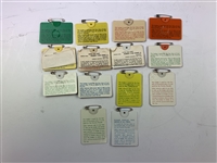 Collection of 14 Masters Tournament Series Badges 1968-1983