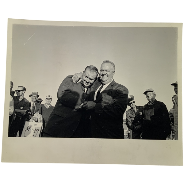 Original 1963 Jack Nicklaus First Masters Victory In Green Jacket w/ Father Original Photo