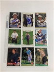 A Collection of 33 Signed Professional Golf Trading Cards including Major Champions and Notable Rookies JSA ALOA