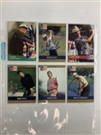 A Collection of 33 Signed Professional Golf Trading Cards including Major Champions and Notable Rookies JSA ALOA