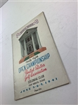 1941 US Open Championship at Colonial CC Program - Craig Wood Winner