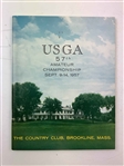 Two Pieces of 1957 U.S. Amateur Championship Golf Ephemera Including Official Program and Wednesday Pairings Sheet