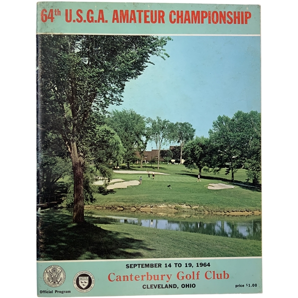 1964 U.S.G.A. Amateur Championship Official Program Canterbury Golf Club