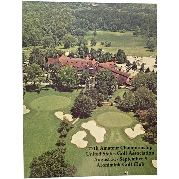 1977 United States Golf Association 77th Amateur Championship Official Program at Aronimink Golf Club