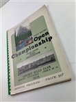 1938 US Open Championship at Cherry Hills Club Program - Ralph Guldahl Winner