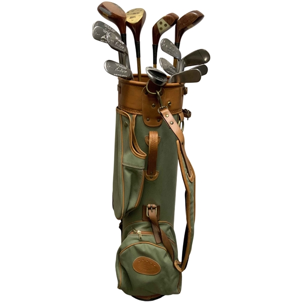 Bobby Jones 1930 Grand Slam Commemorative Hickory Shaft Golf Club Set with Bag by Heritage Golf St. Andrews