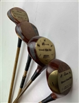 Bobby Jones 1930 Grand Slam Commemorative Hickory Shaft Golf Club Set with Bag by Heritage Golf St. Andrews