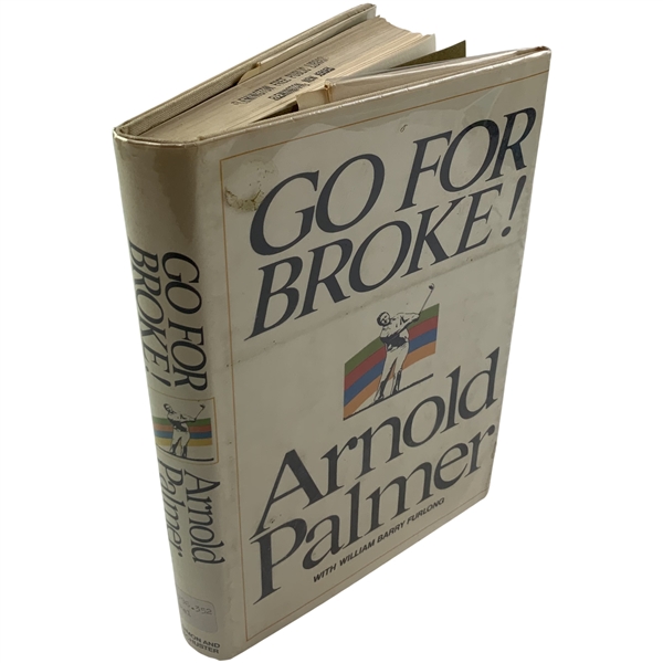 Arnold Palmer Signed 1973 First Edition Go For Broke JSA ALOA