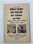 Arnold Palmer and Jack Nicklaus Signed 1964 Golf Exhibition Souvenir Program with Beckett LOA