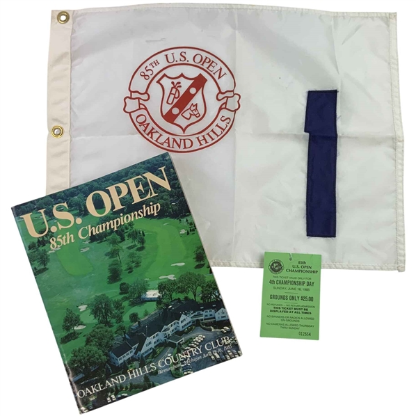 A Collection of 85th U.S. Open Championship Memorabilia Oakland Hills Country Club 1985