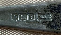 A Set of Six Walker and Hall Sterling Silver Golf Motif Teaspoons Sheffield 1932