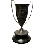 Large Art Deco Silver-Plated Perpetual Hartford Industrial Athletic League Executives Golf Trophy