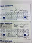 Five Signed 1990's Colonial Official Scorecards w/ Fuzzy Zoeller, Tom Lehman and Corey Pavin