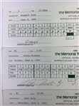 5 Course Used 1990's Memorial Tournament Official Scorecards W/ Daly, Cink, Stadler and Sutton