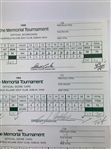 5 Course Used 1990's Memorial Tournament Official Scorecards W/ Daly, Cink, Stadler and Sutton
