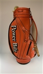 Fuzzy Zoeller's c.1985 Tournament Used PowerBilt H&B Staff Orange Golf Bag w/ Signature Duck Headcover