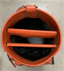 Fuzzy Zoeller's c.1985 Tournament Used PowerBilt H&B Staff Orange Golf Bag w/ Signature Duck Headcover