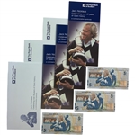 Trio of The Royal Bank of Scotland Jack Nicklaus Commemorative Five Pound Banknote Presentation Sets
