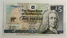 Trio of The Royal Bank of Scotland Jack Nicklaus Commemorative Five Pound Banknote Presentation Sets