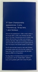 Trio of The Royal Bank of Scotland Jack Nicklaus Commemorative Five Pound Banknote Presentation Sets
