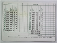 Byron Nelson Signed Augusta National Scorecard JSA ALOA